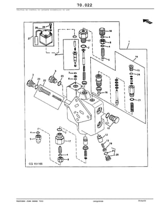 TRATORES JOHN DEERE 7500 CPCQ26568 30Jan02
VÁLVULA DE CONTROL DO LEVANTE HIDRÁULICO 60 LPM
70.022
 
