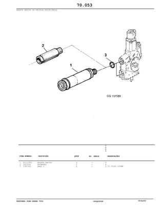 TRATORES JOHN DEERE 7500 CPCQ26568 30Jan02
ENGATE RÁPIDO DA VÁLVULA PRIORITÁRIA
1
2
3
AL112951
CQ33591
51M7045
ENGATE RAPIDO
EXTENSÃO
ANEL O
4
2
4
7
5
0
0
X
X
X 19.300X2.200MM
70.053
-
-
-
ITEM NÚMERO DESCRIÇÃO QTDE OBSERVAÇÕESNO. SÉRIE
 