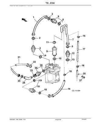 TRATORES JOHN DEERE 7500 CPCQ26568 30Jan02
TUBOS DE ÓLEO HIDRÁULICO - 100 LPM
70.054
 