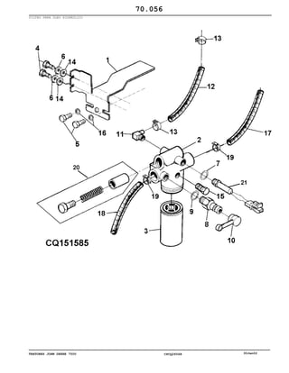TRATORES JOHN DEERE 7500 CPCQ26568 30Jan02
FILTRO PARA ÓLEO HIDRÁULICO
70.056
 