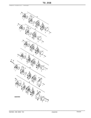 TRATORES JOHN DEERE 7500 CPCQ26568 30Jan02
COMANDOS HIDRÁULICOS - MONTAGEM
70.058
 