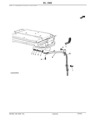 TRATORES JOHN DEERE 7500 CPCQ26568 30Jan02
DRENO DO CONDENSADOR DE ÁGUA AR CONDICIONADO
91.048
 