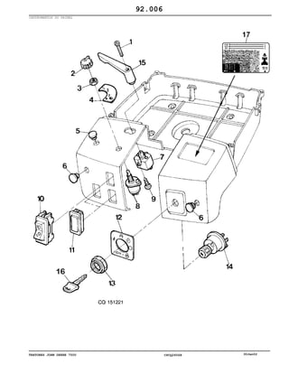 TRATORES JOHN DEERE 7500 CPCQ26568 30Jan02
INSTRUMENTOS DO PAINEL
92.006
 
