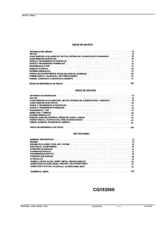 30Jan02TRATORES JOHN DEERE 7500 CPCQ26568 00A01
INDICE GERAL
 