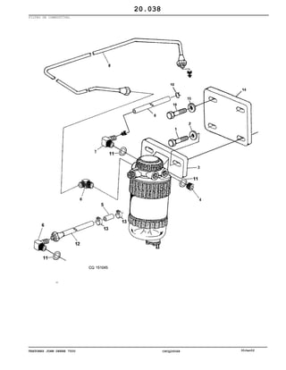TRATORES JOHN DEERE 7500 CPCQ26568 30Jan02
FILTRO DE COMBUSTÍVEL
20.038
 