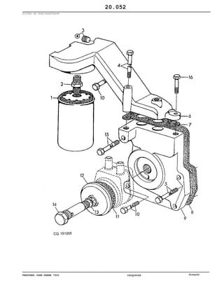 TRATORES JOHN DEERE 7500 CPCQ26568 30Jan02
FILTRO DE ÓLEO/ADAPTADOR
20.052
 