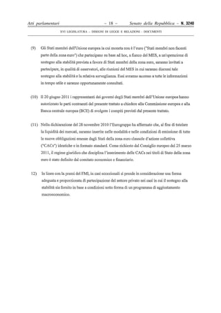 Atti parlamentari                            – 18 –        Senato della Repubblica – N. 3240
                    XVI LEGISLATURA – DISEGNI DI LEGGE E RELAZIONI - DOCUMENTI
 