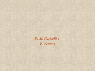 Di M. Fariselli e  E. Venturi 