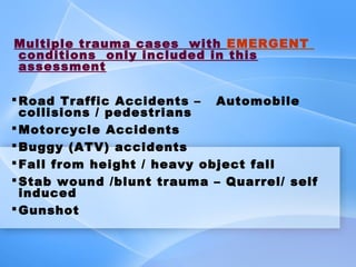 Golden Hours of trauma patients | PPT