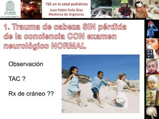 Observación

TAC ?

Rx de cráneo ??
 