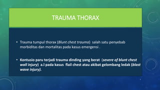 Comprehensive Overview of Thoracic and Abdominal Trauma Management | PDF
