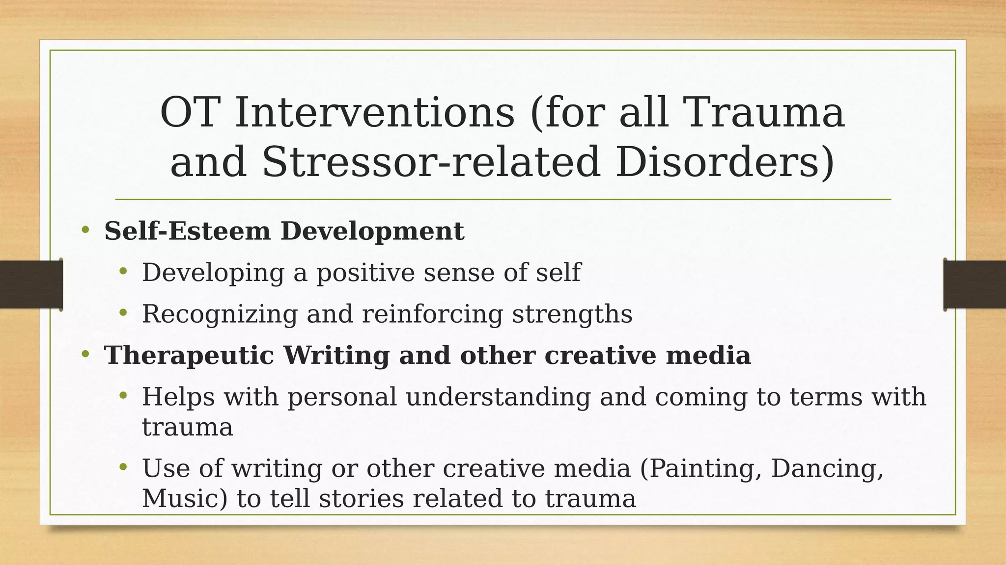 Trauma and stressor related disorders | PDF