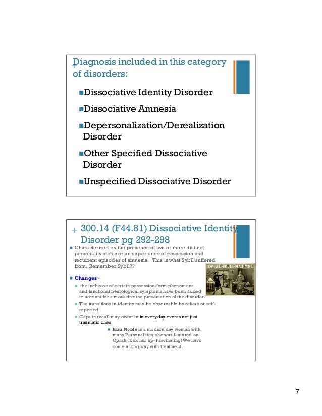Dsm 5 trauma and stress related disorders dissociative disorders f 