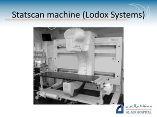 Statscan machine (Lodox Systems)
 