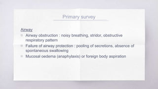Stridor Pattern Trauma & bls | PPTX