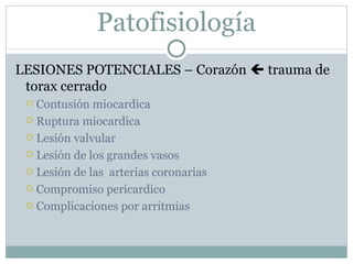 Trauma cardiaco cerrado