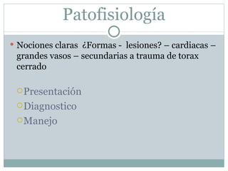 Trauma cardiaco cerrado
