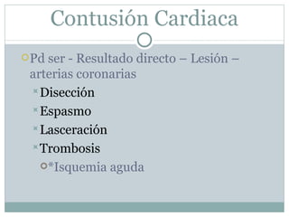 Trauma cardiaco cerrado