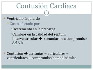Trauma cardiaco cerrado
