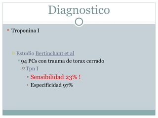 Trauma cardiaco cerrado