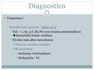 Trauma cardiaco cerrado
