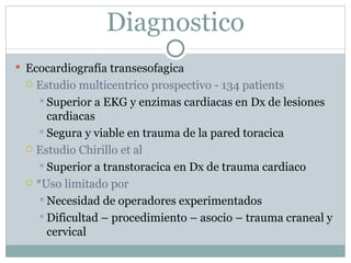 Trauma cardiaco cerrado