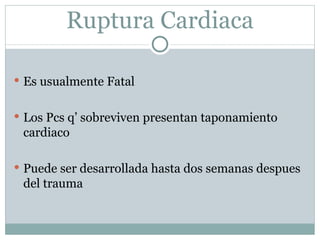 Trauma cardiaco cerrado