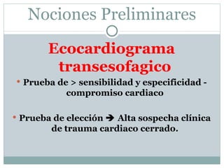 Trauma cardiaco cerrado