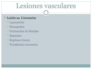 Trauma cardiaco cerrado