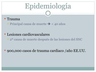 Trauma cardiaco cerrado