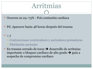 Trauma cardiaco cerrado