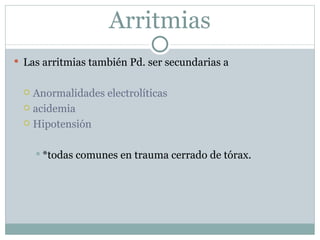 Trauma cardiaco cerrado