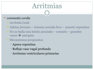 Trauma cardiaco cerrado