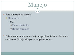 Trauma cardiaco cerrado