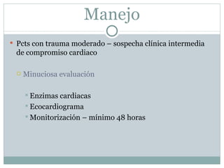 Trauma cardiaco cerrado