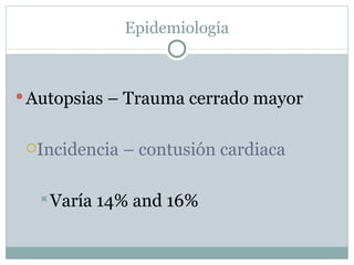 Trauma cardiaco cerrado