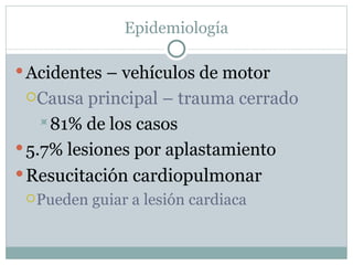 Trauma cardiaco cerrado