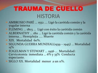 Trauma cuello 