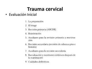 Trauma cuello 