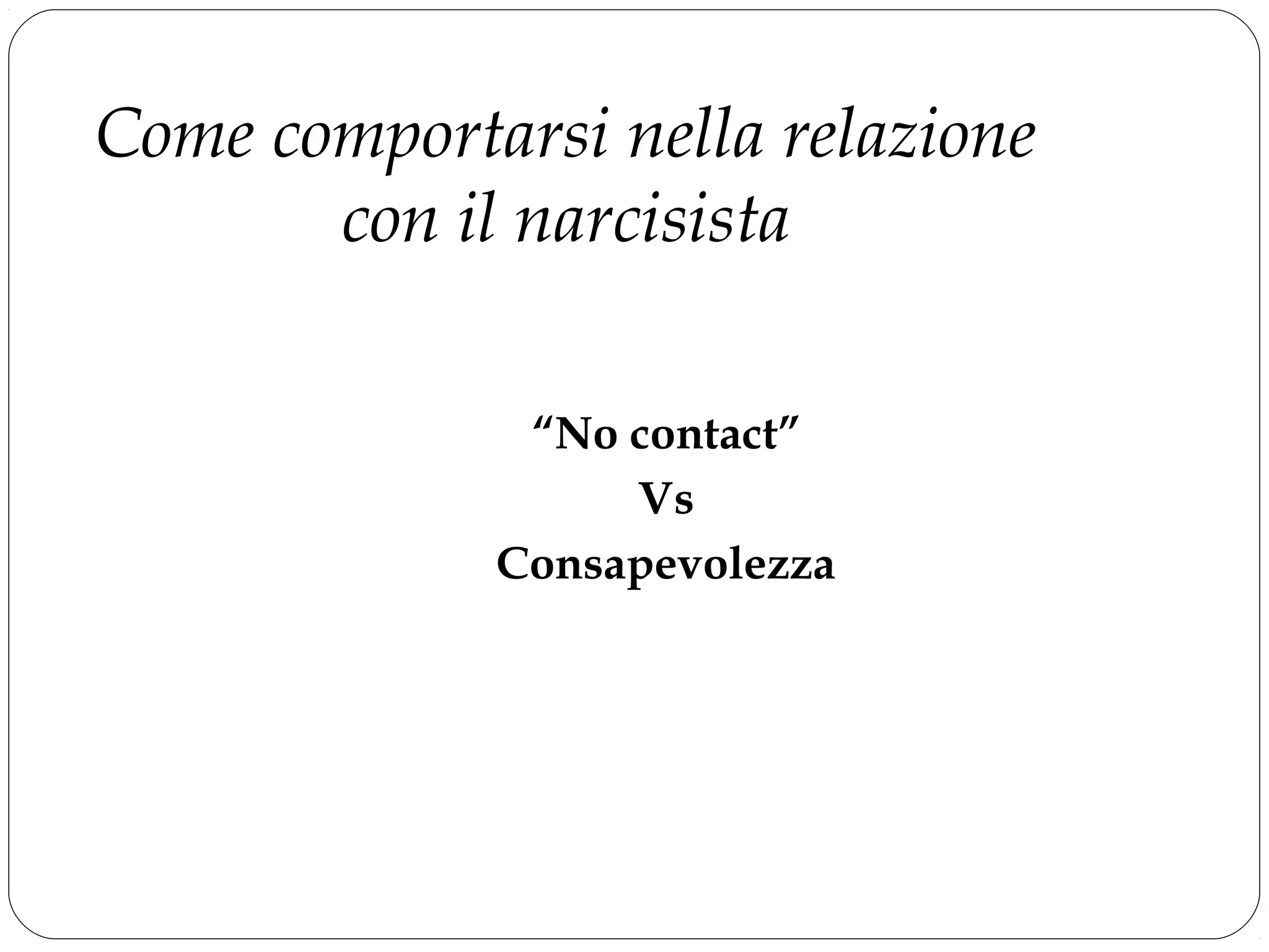 Trauma da narcisismo | PPT