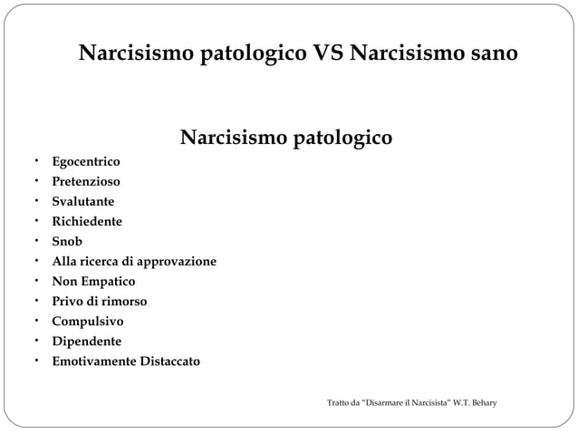 Trauma da narcisismo | PPT