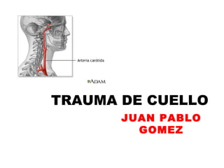 TRAUMA DE CUELLO
JUAN PABLO
GOMEZ

 