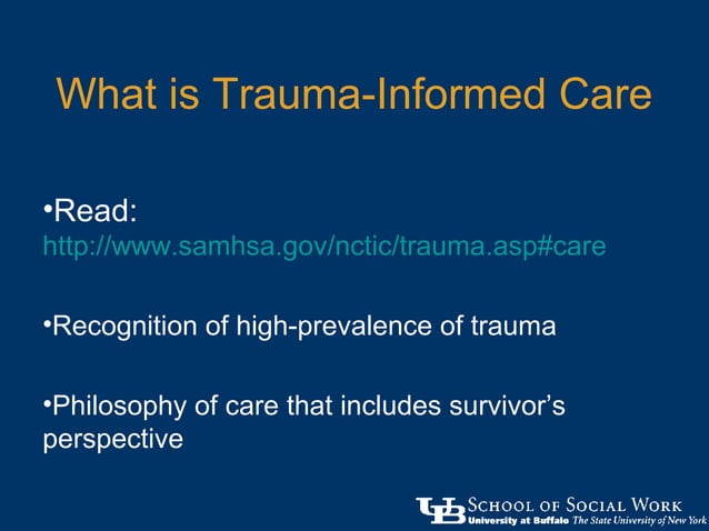 Trauma-Informed Care Introduction by Dr. Laura A. Lewis | PPT | Medical ...
