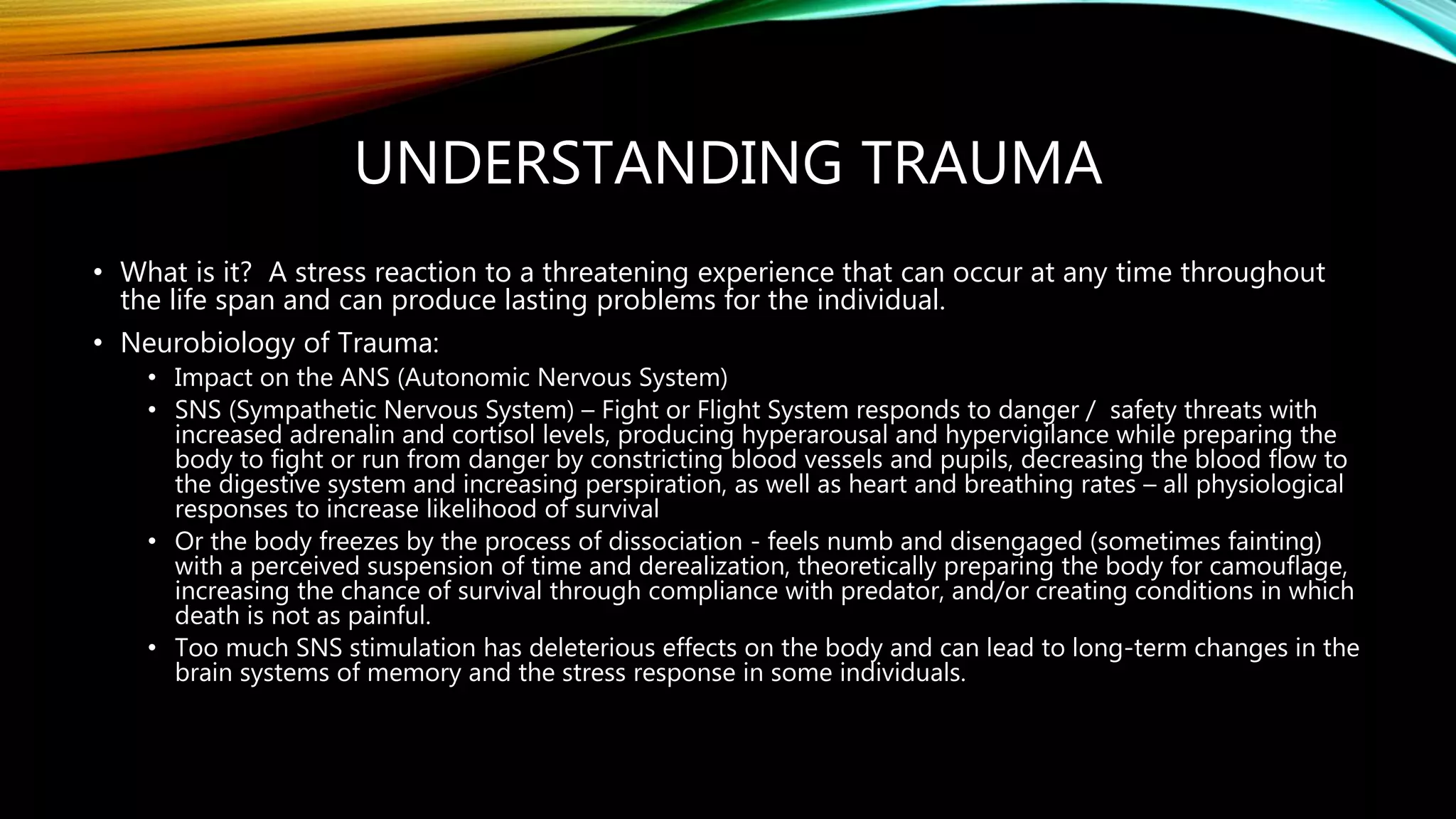 NMDOH - NMBHI - Long Term Care - Trauma Informed Care | PPTX | First ...