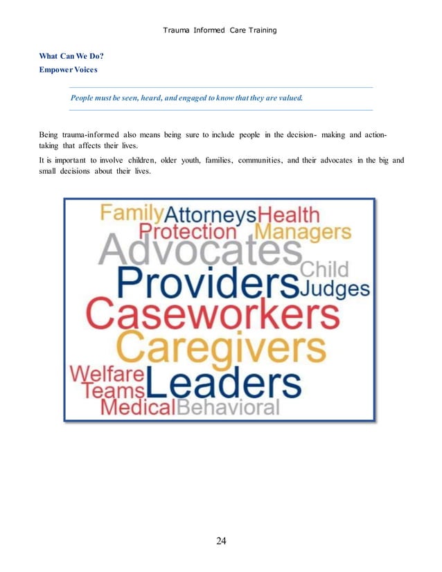 Trauma informed care | PDF