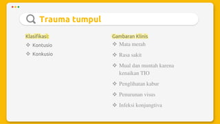 Trauma mekanik mata