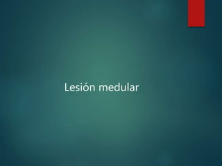 Lesión medular
 