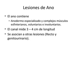 TRAUMA ANO-RECTAL | PPT