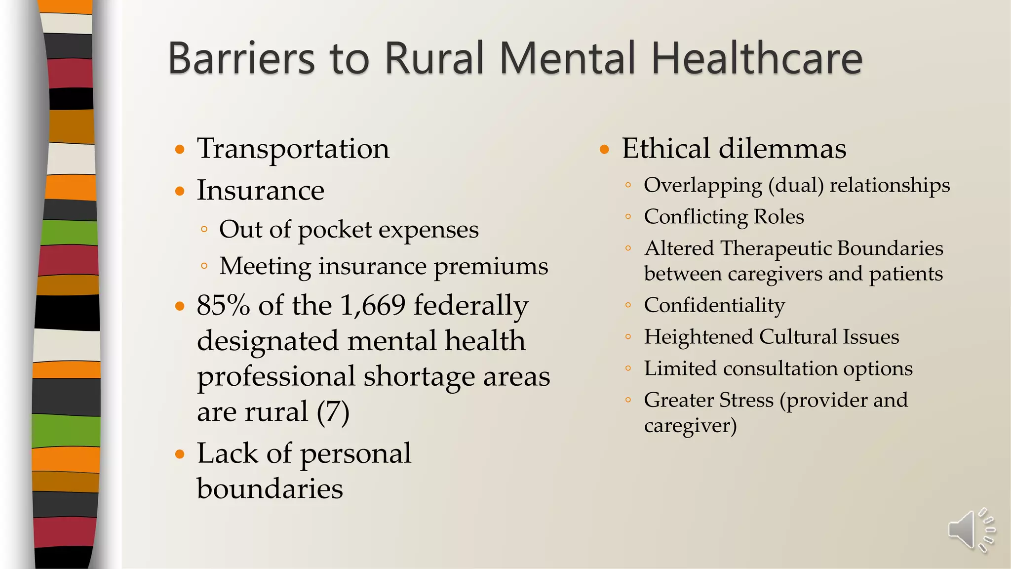 Mental Health & Rural America | PPTX