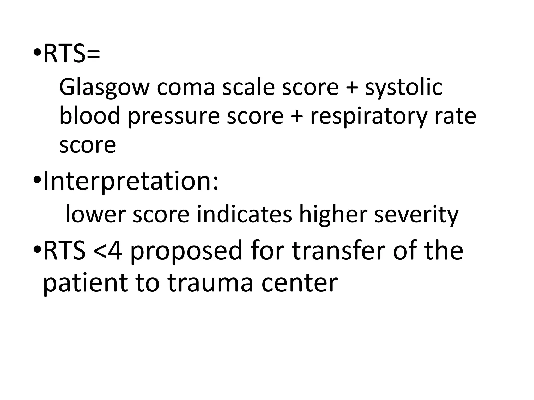 Polytrauma scoring systems | PPTX